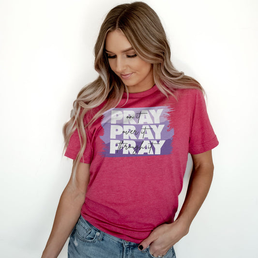 Pray On It - Purple Tee