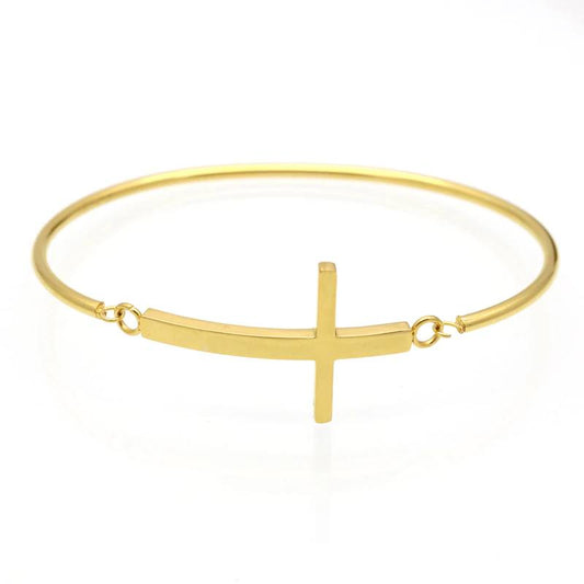Thin Cross Bangle