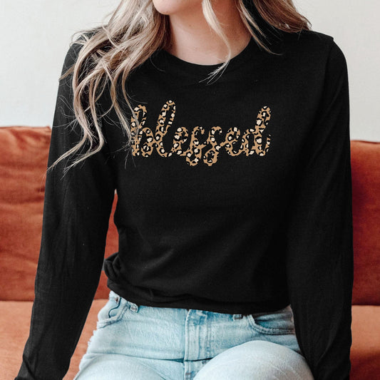 Blessed Leopard Long Sleeve