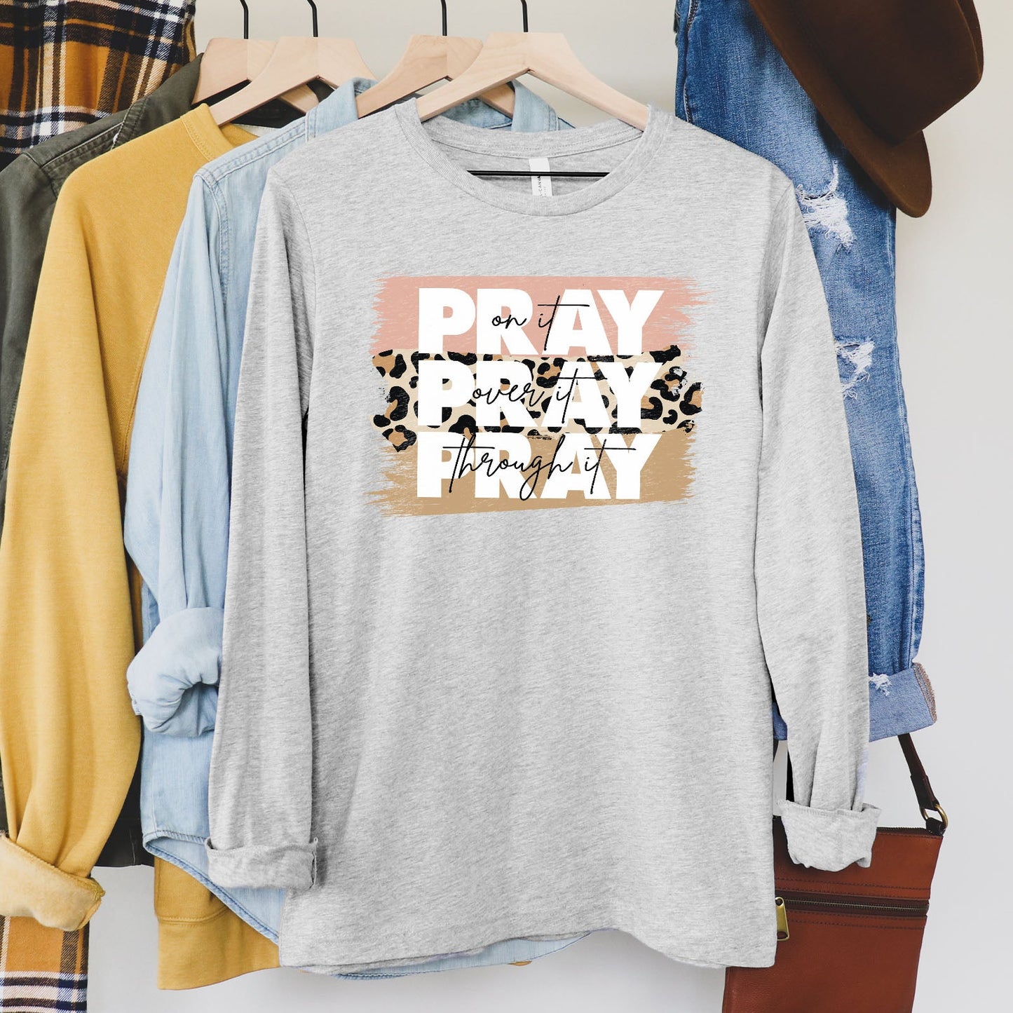 Pray on It Leopard Long Sleeve