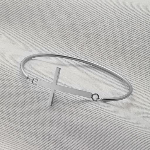 Thin Cross Bangle