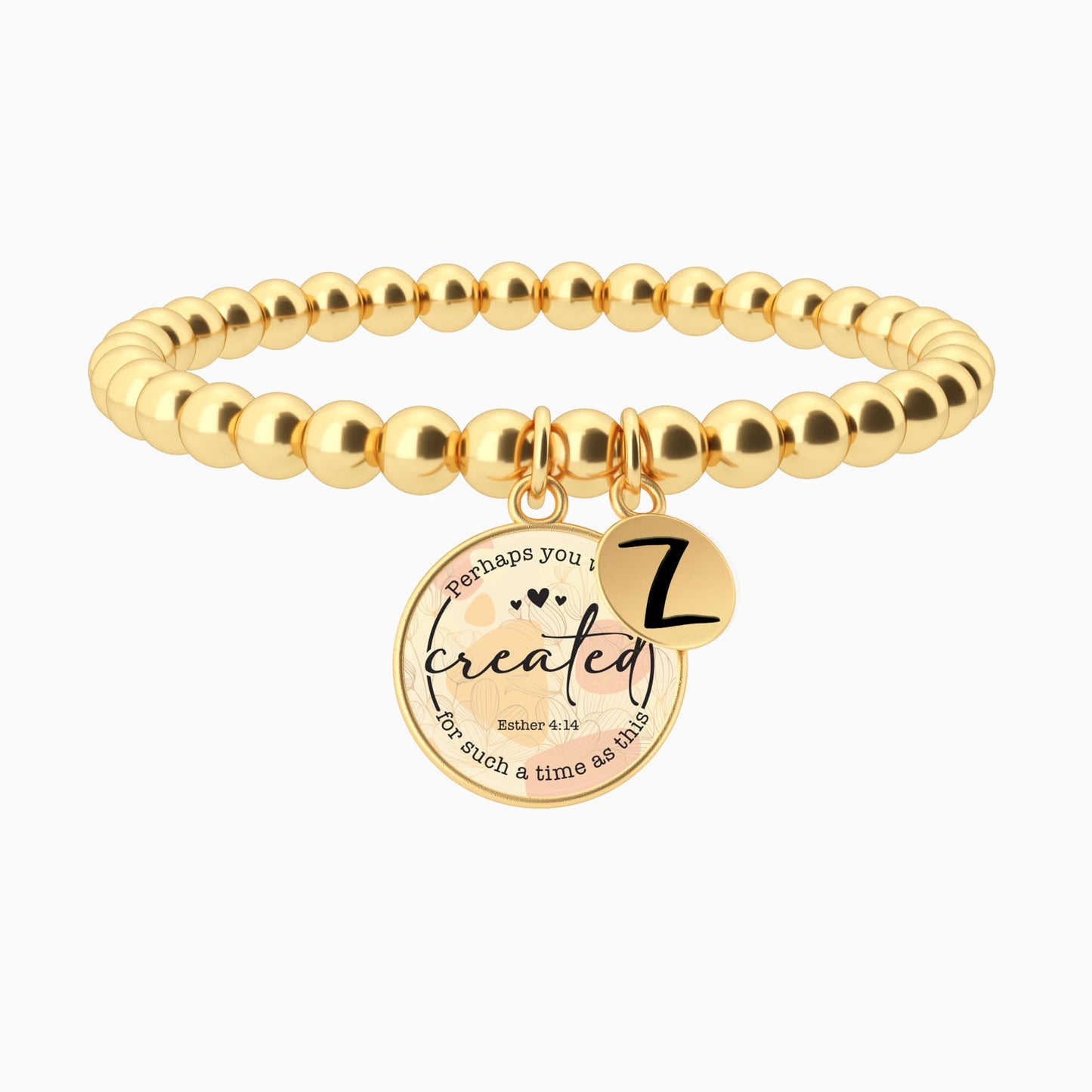 Perhaps You Were Created For Such A Time As This | Esther 4:14 - Beaded Bracelet