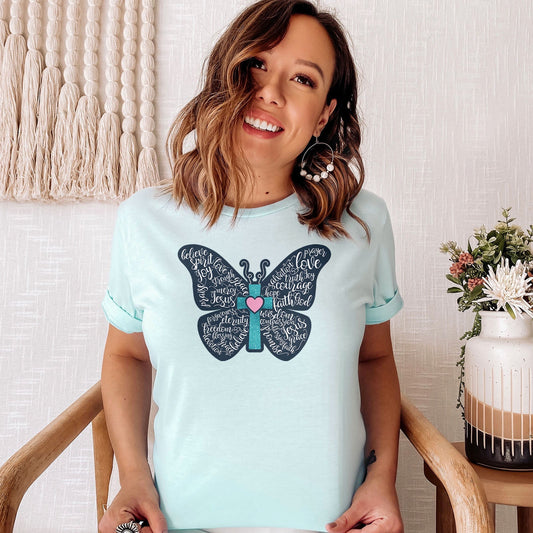 Celebrate Your Faith with These Top Christian Butterfly Tees!