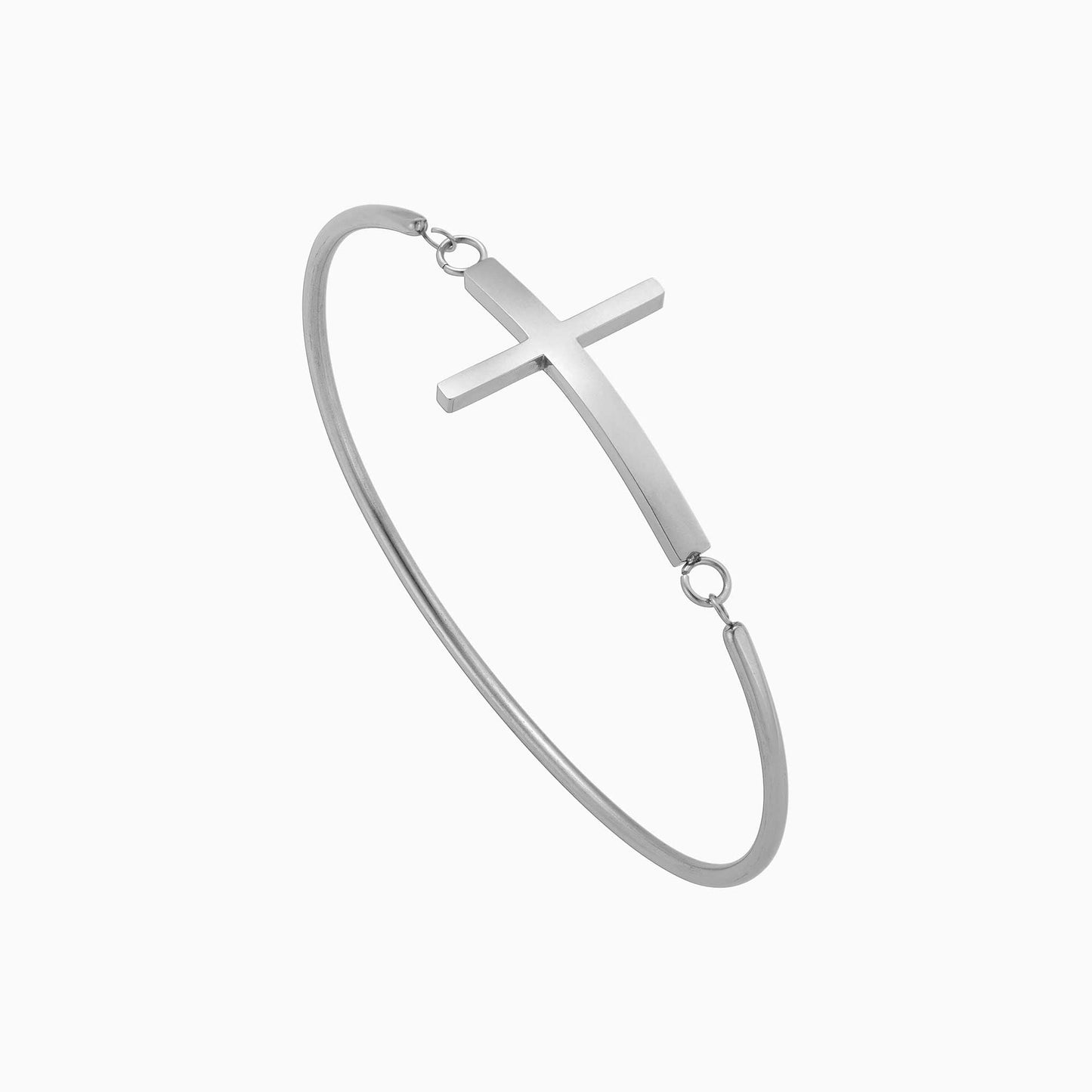 Thin Cross Bangle