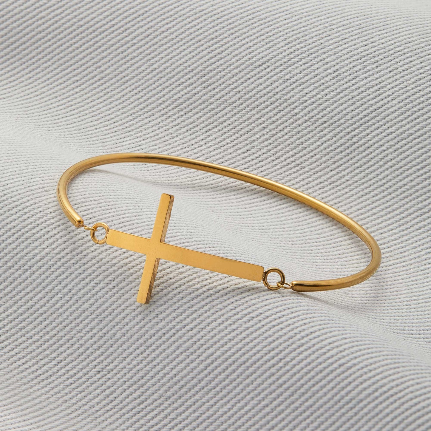 Thin Cross Bangle