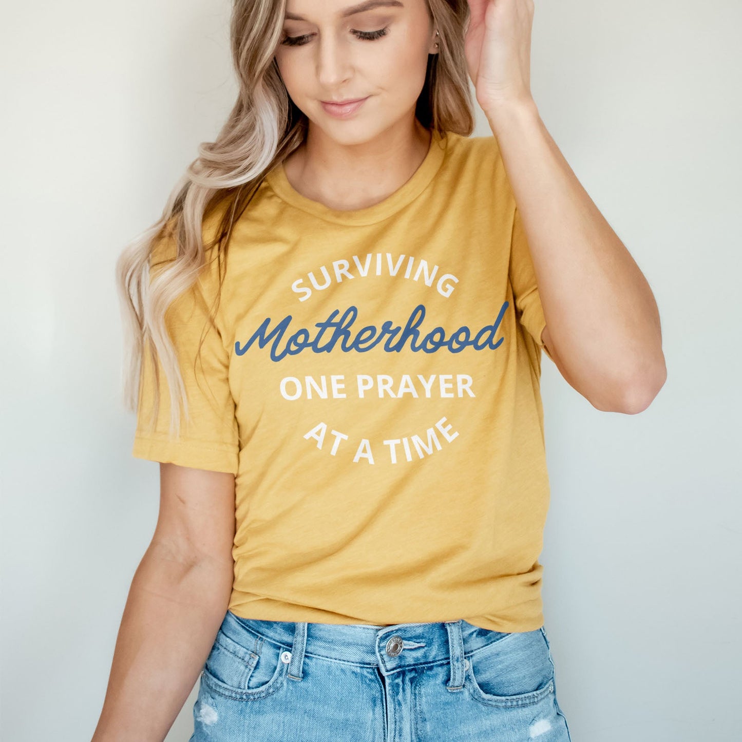 Surviving Motherhood One Prayer At A Time Tee