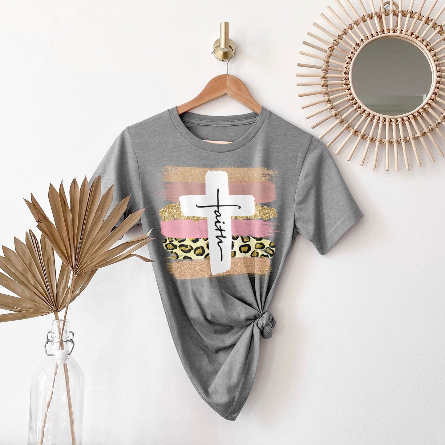 Faith Cross Paint Swipe Tee