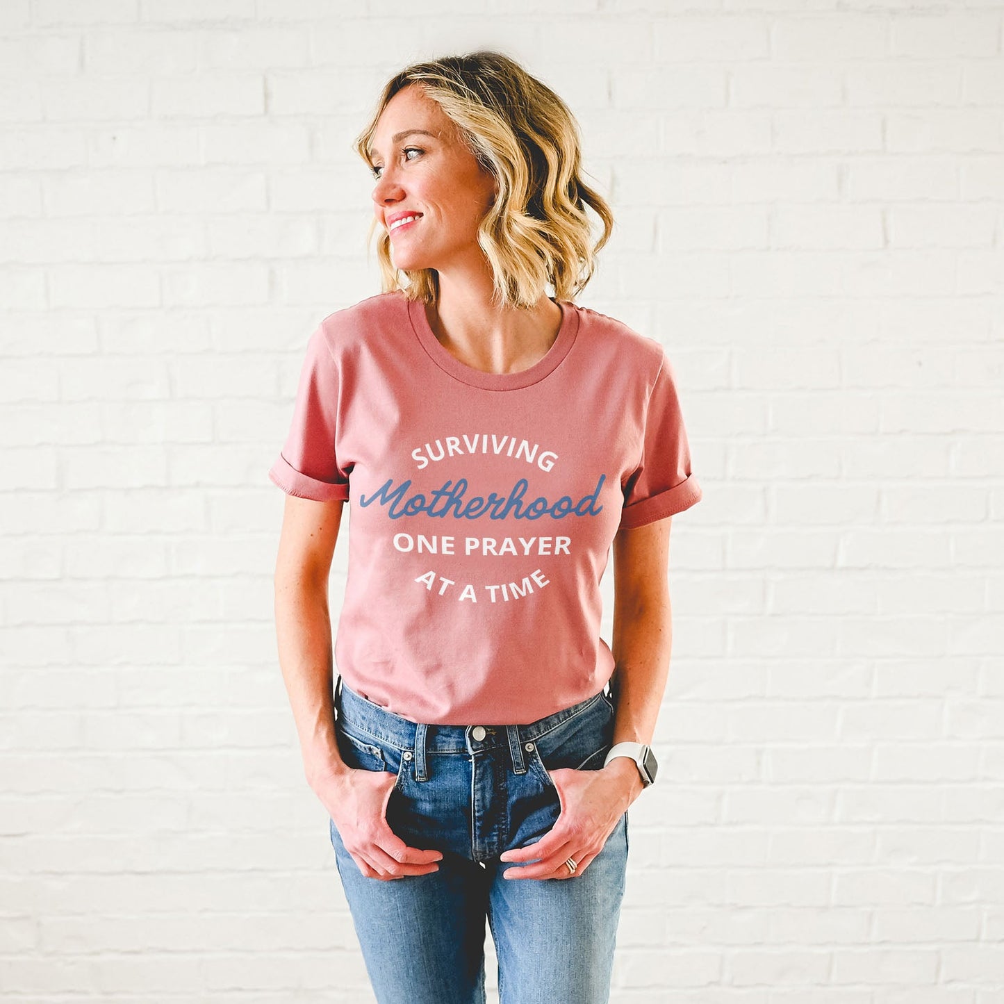 Surviving Motherhood One Prayer At A Time Tee