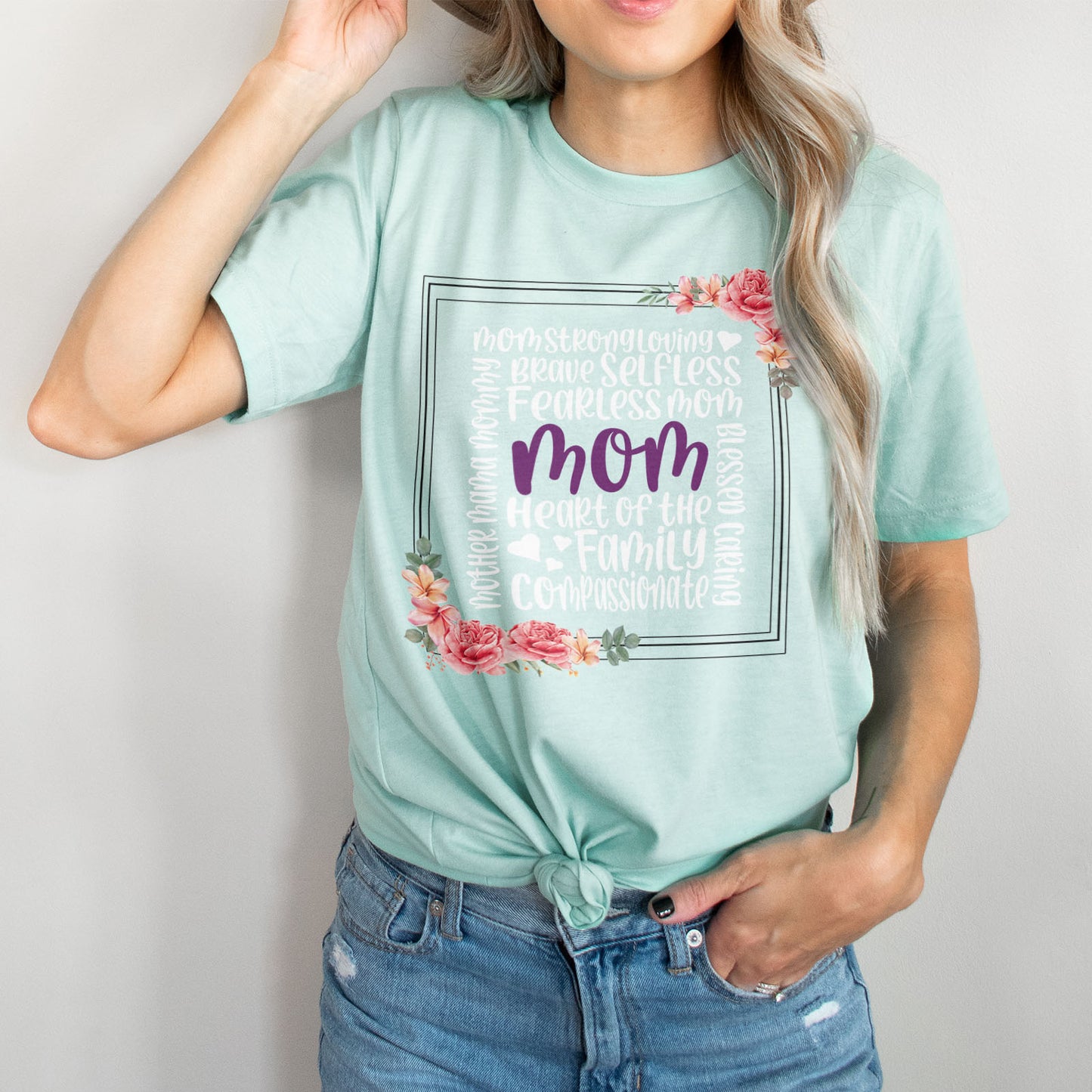 Mom Heart Of The Family Tee