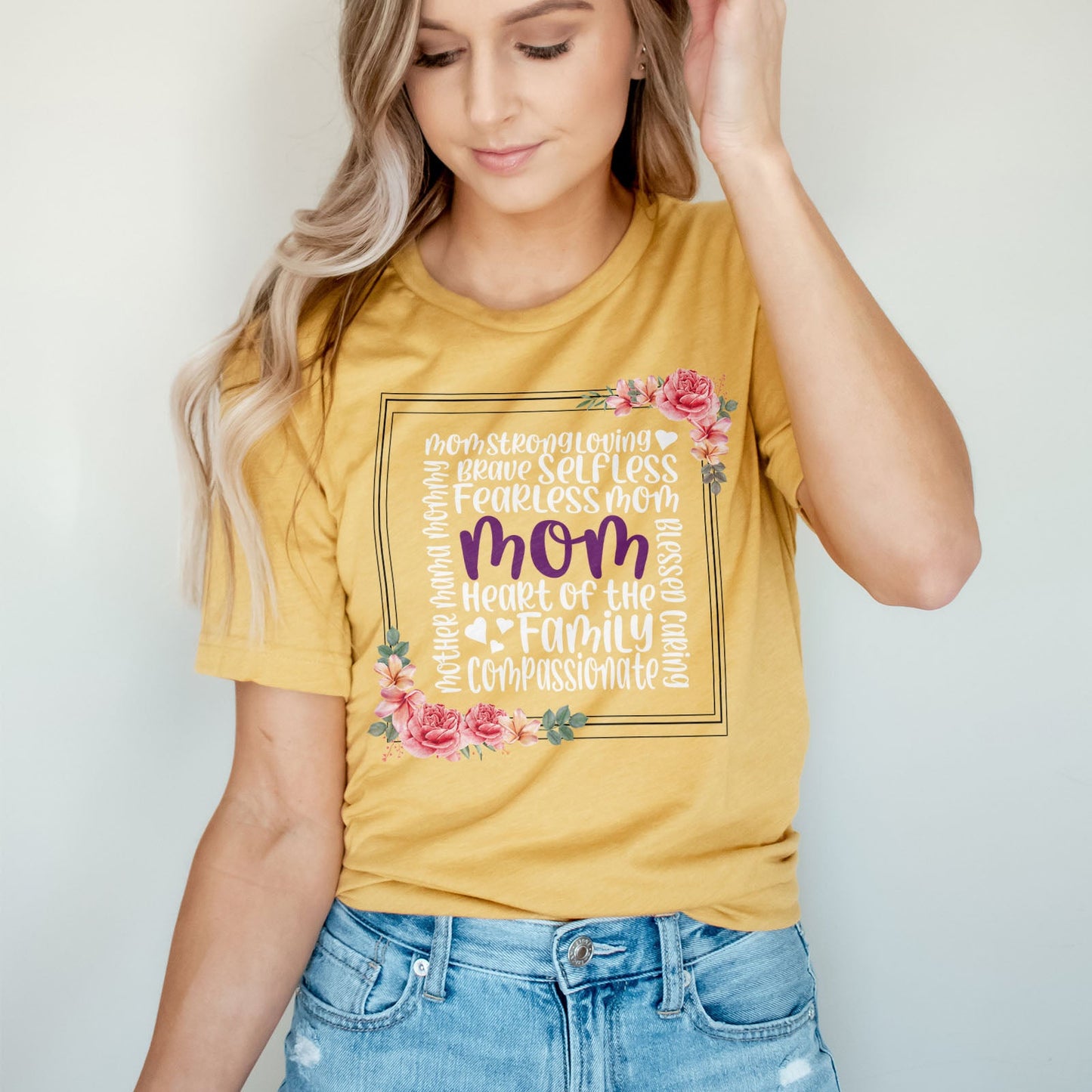 Mom Heart Of The Family Tee