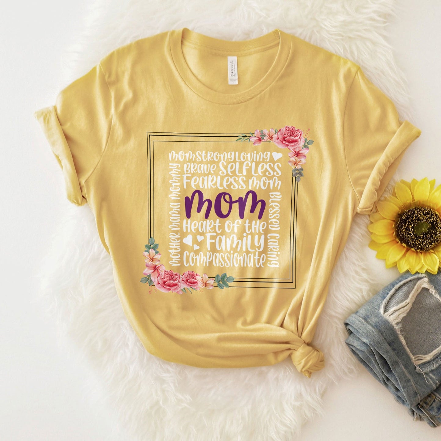 Mom Heart Of The Family Tee