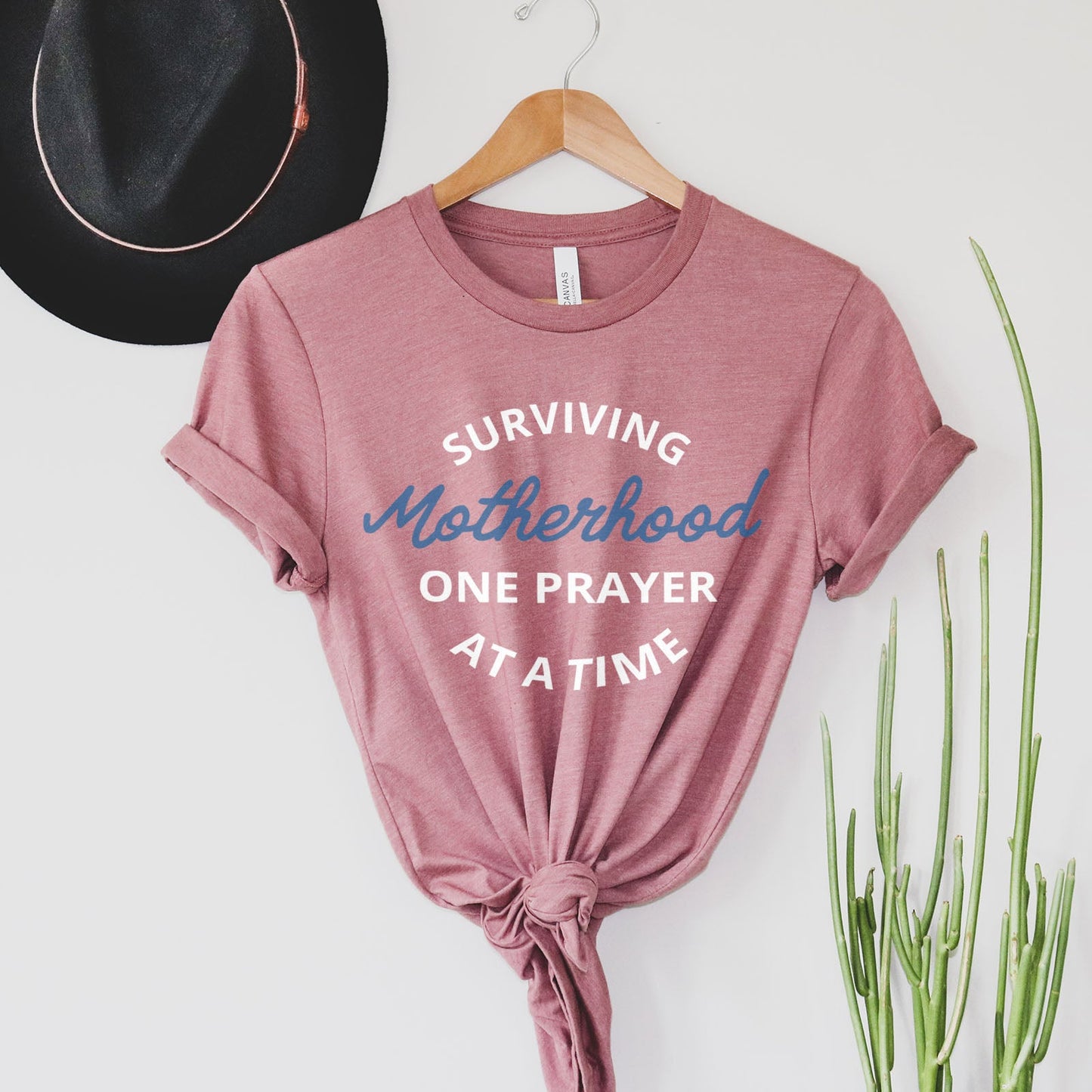 Surviving Motherhood One Prayer At A Time Tee