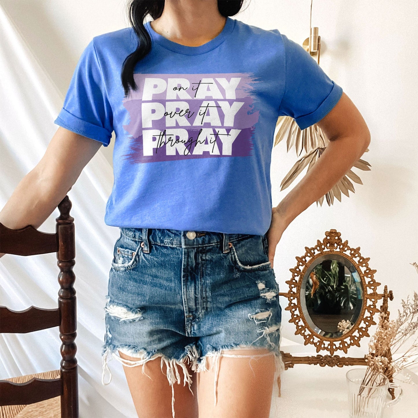 Pray On It - Purple Tee