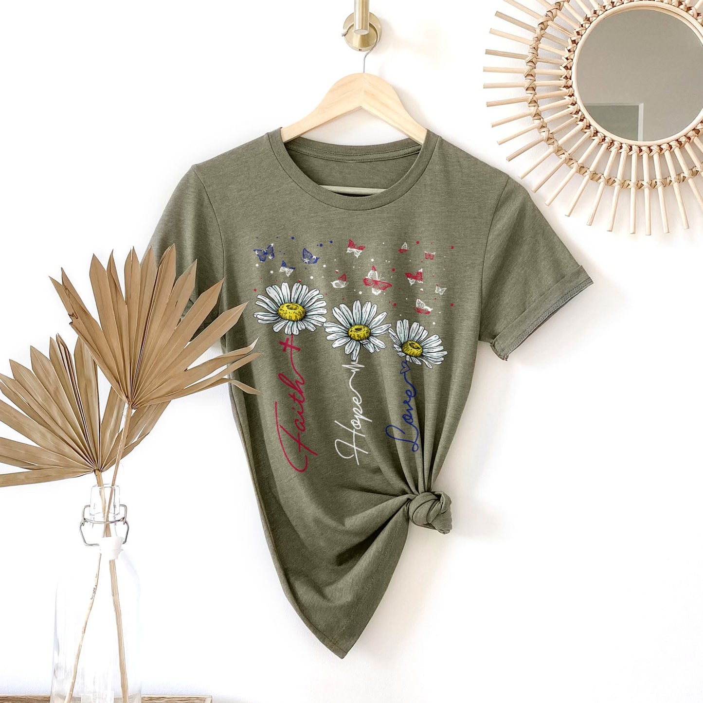 Faith Hope Love USA Tee