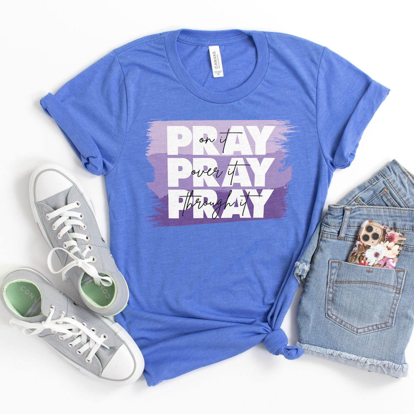 Pray On It - Purple Tee