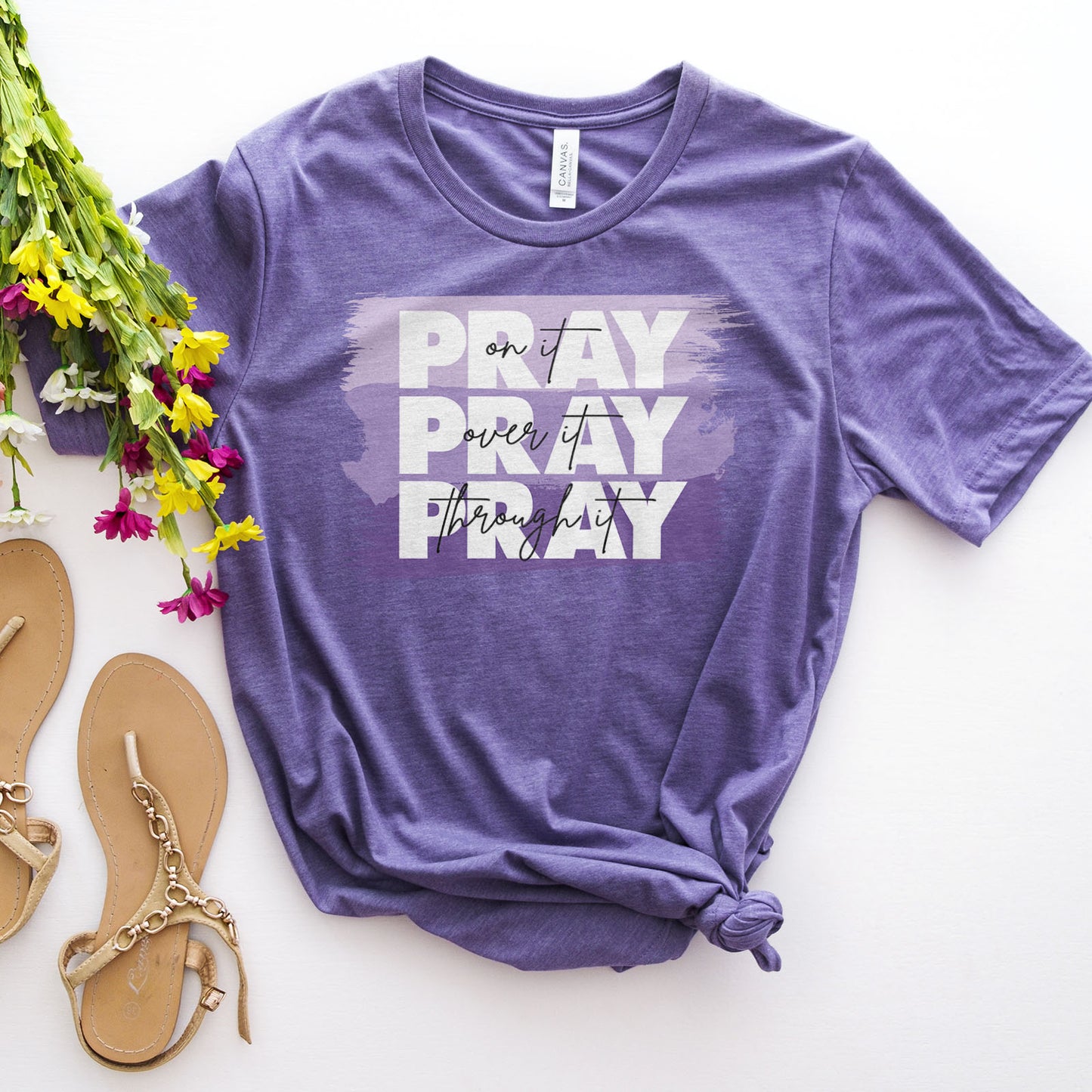 Pray On It - Purple Tee