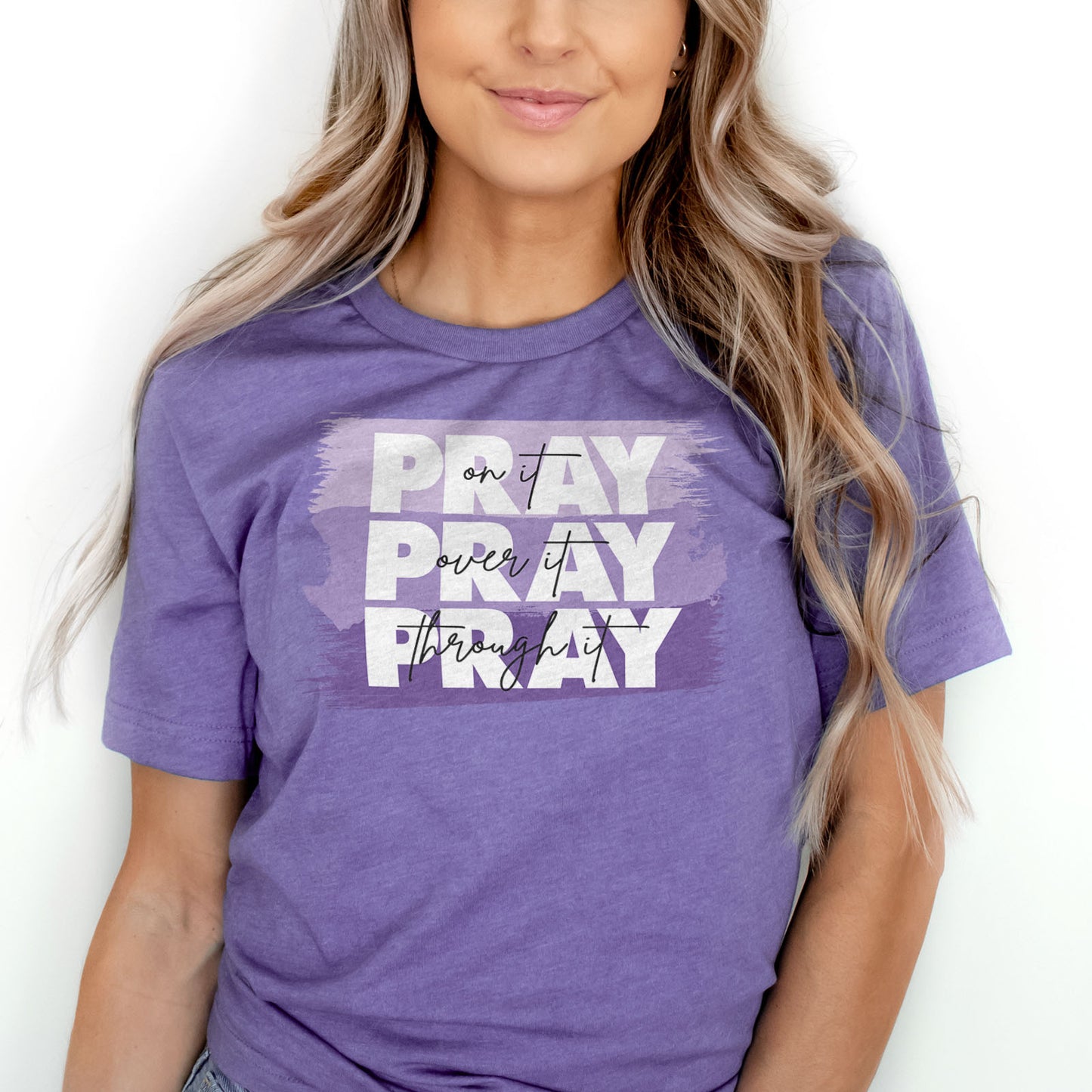 Pray On It - Purple Tee