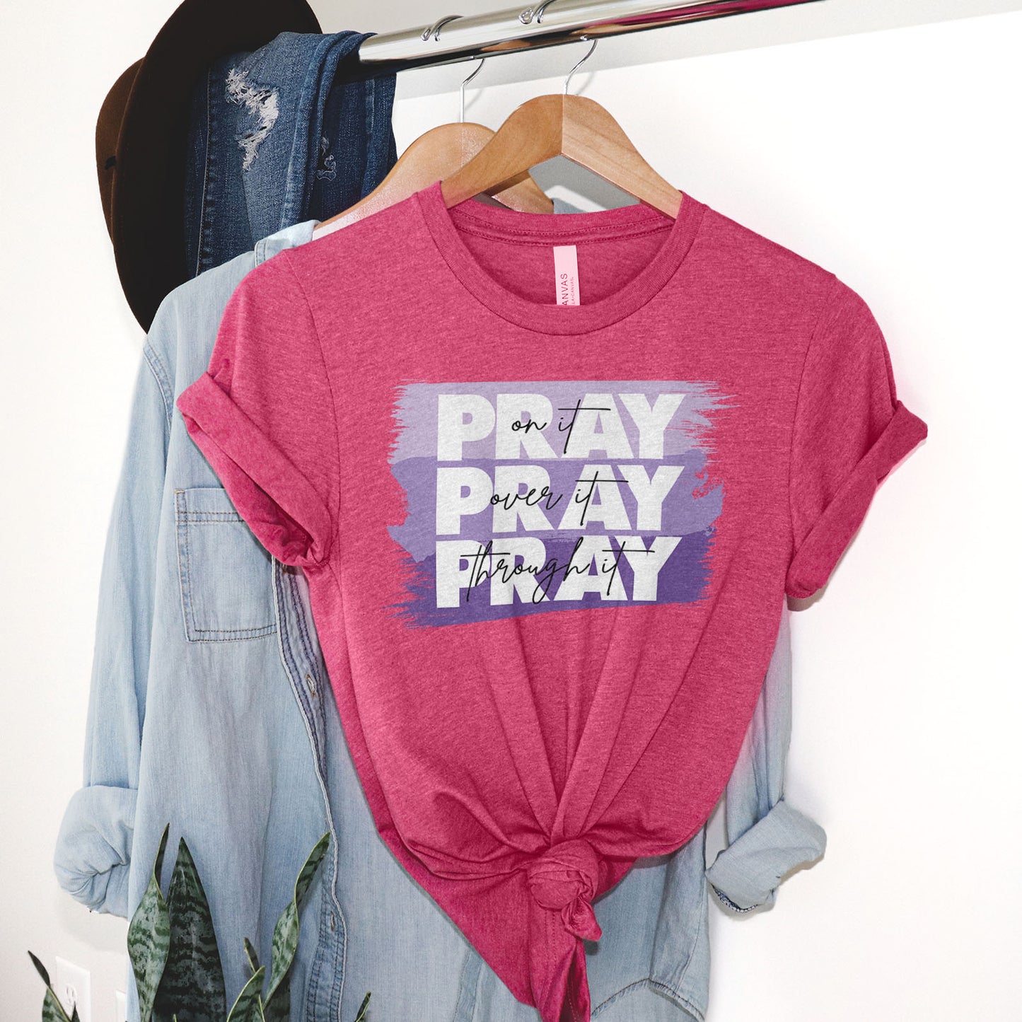 Pray On It - Purple Tee