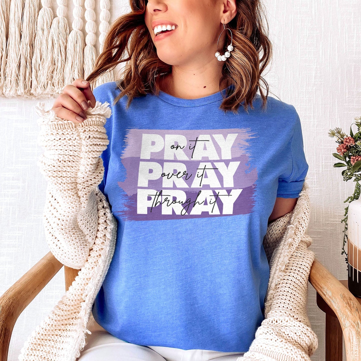 Pray On It - Purple Tee