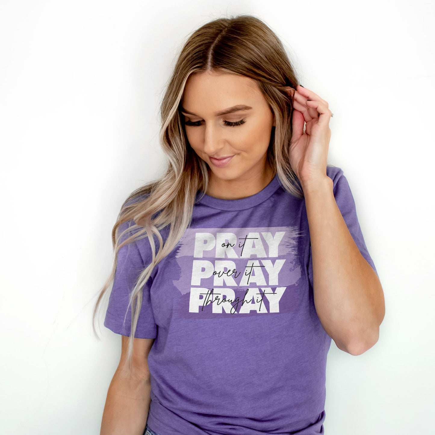 Pray On It - Purple Tee