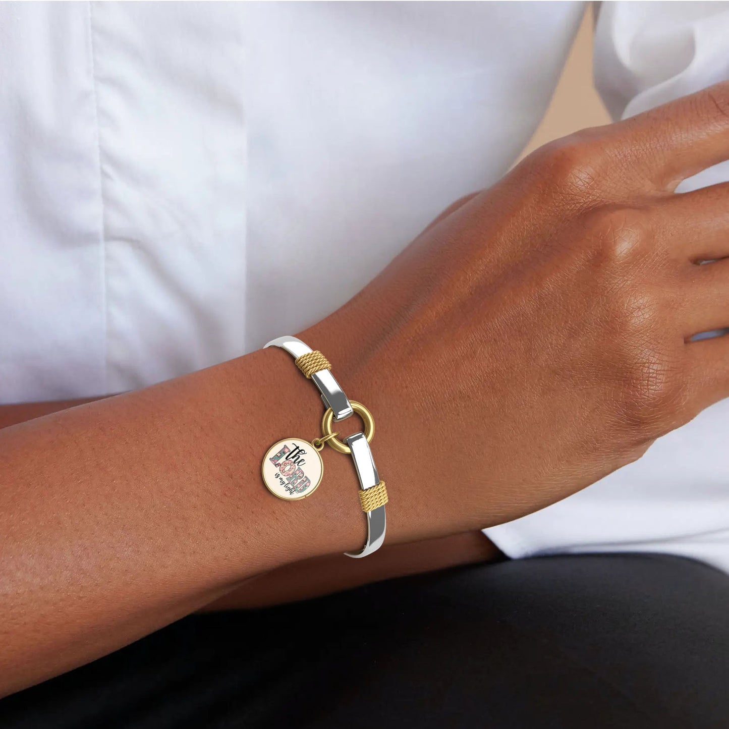 The Lord Is My Light - Two-Tone Bracelet