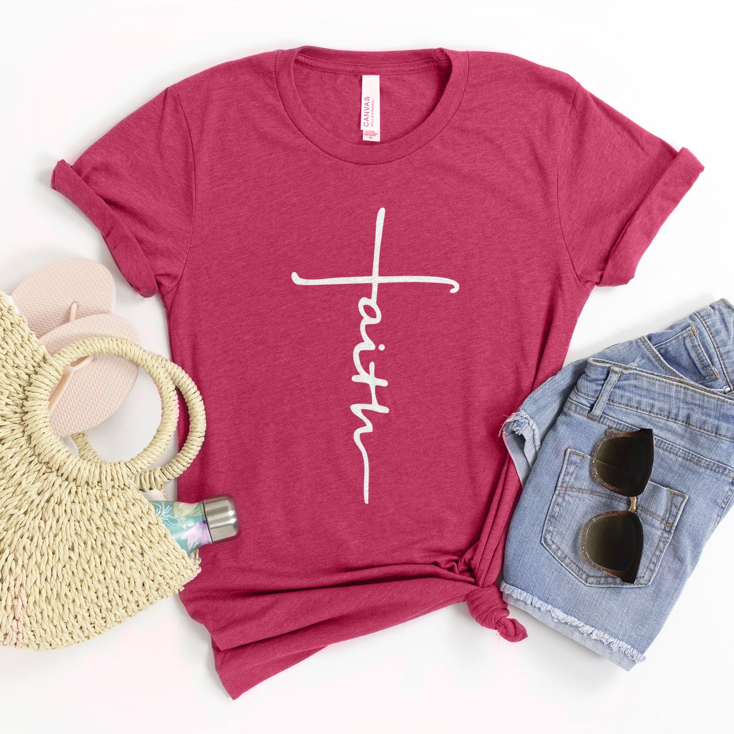 Cross Script Tee