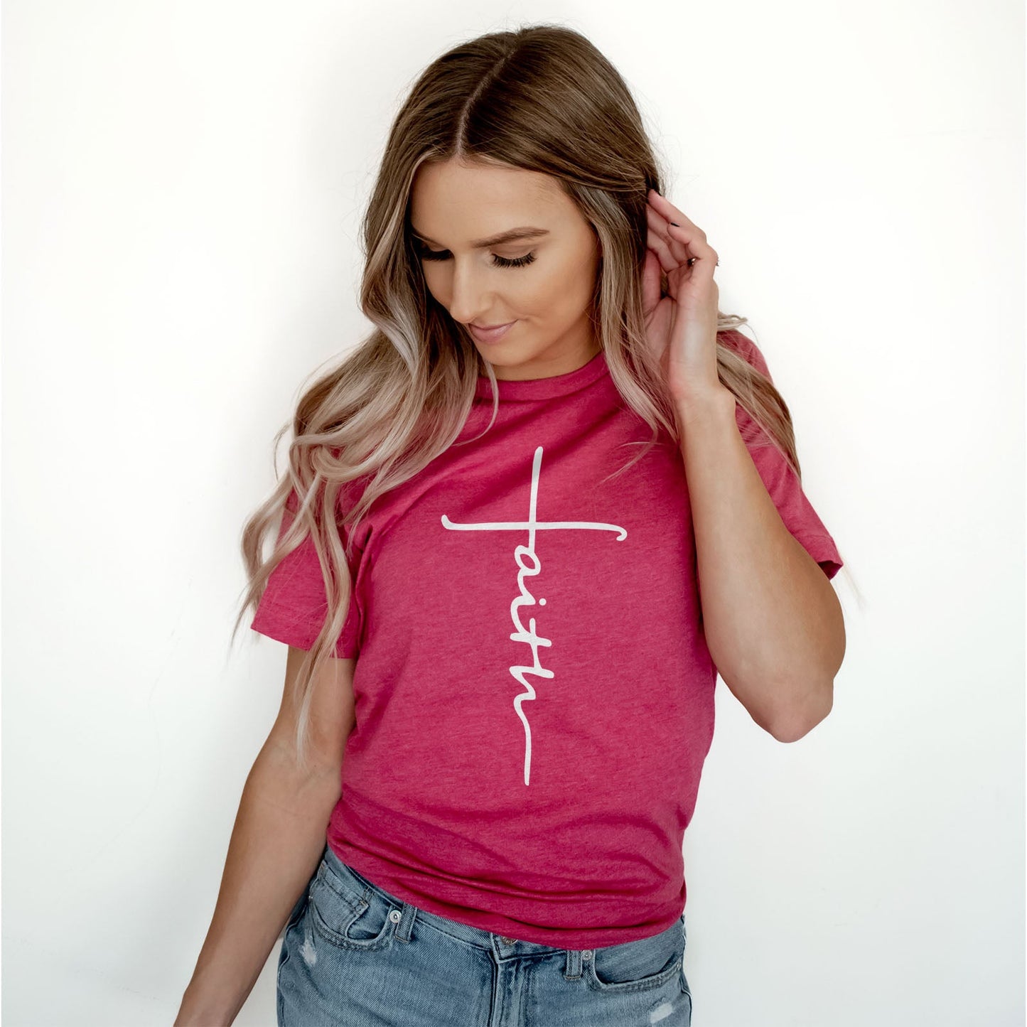 Cross Script Tee