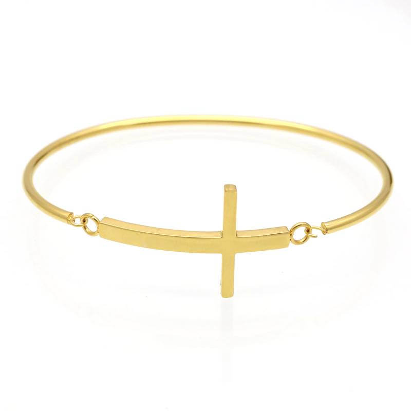 Thin Cross Bangle