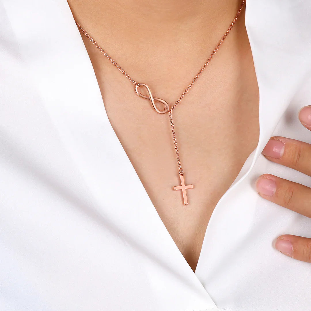 Cross and Infinity Necklace