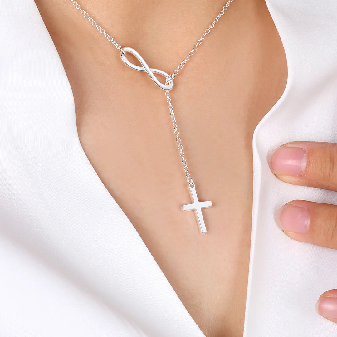 Cross and Infinity Necklace