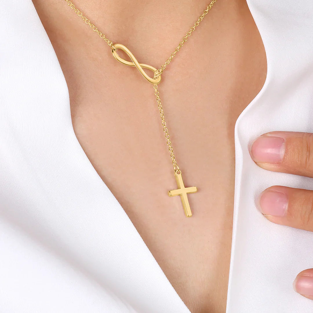 Cross and Infinity Necklace