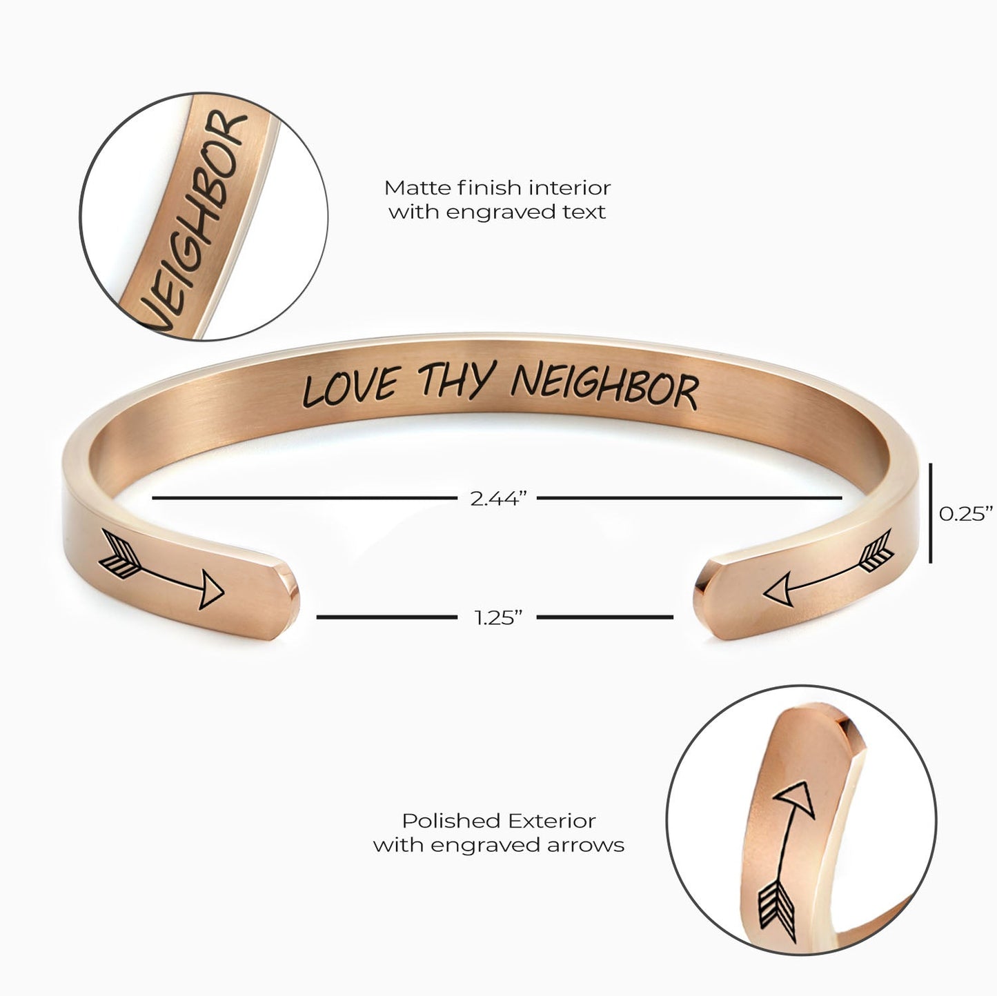 Love Thy Neighbor Cuff Bracelet