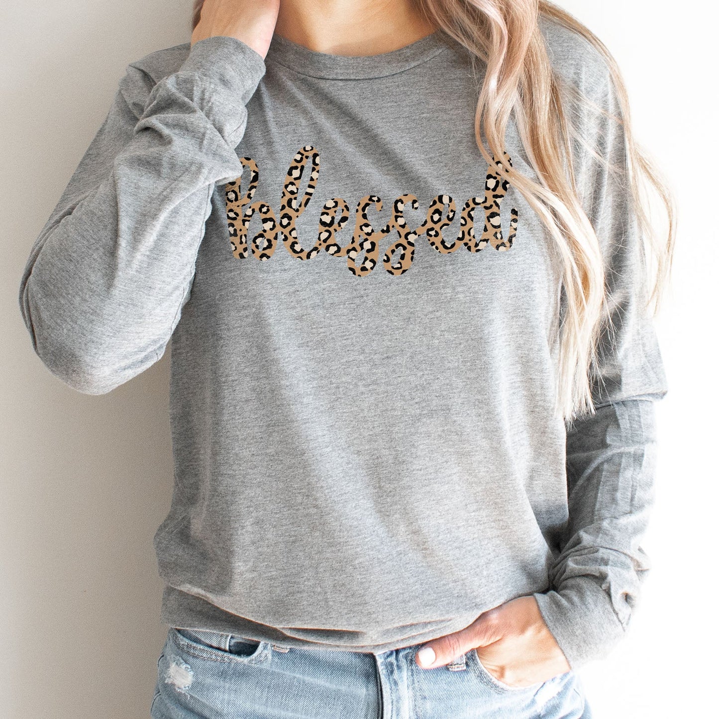 Blessed Leopard Long Sleeve