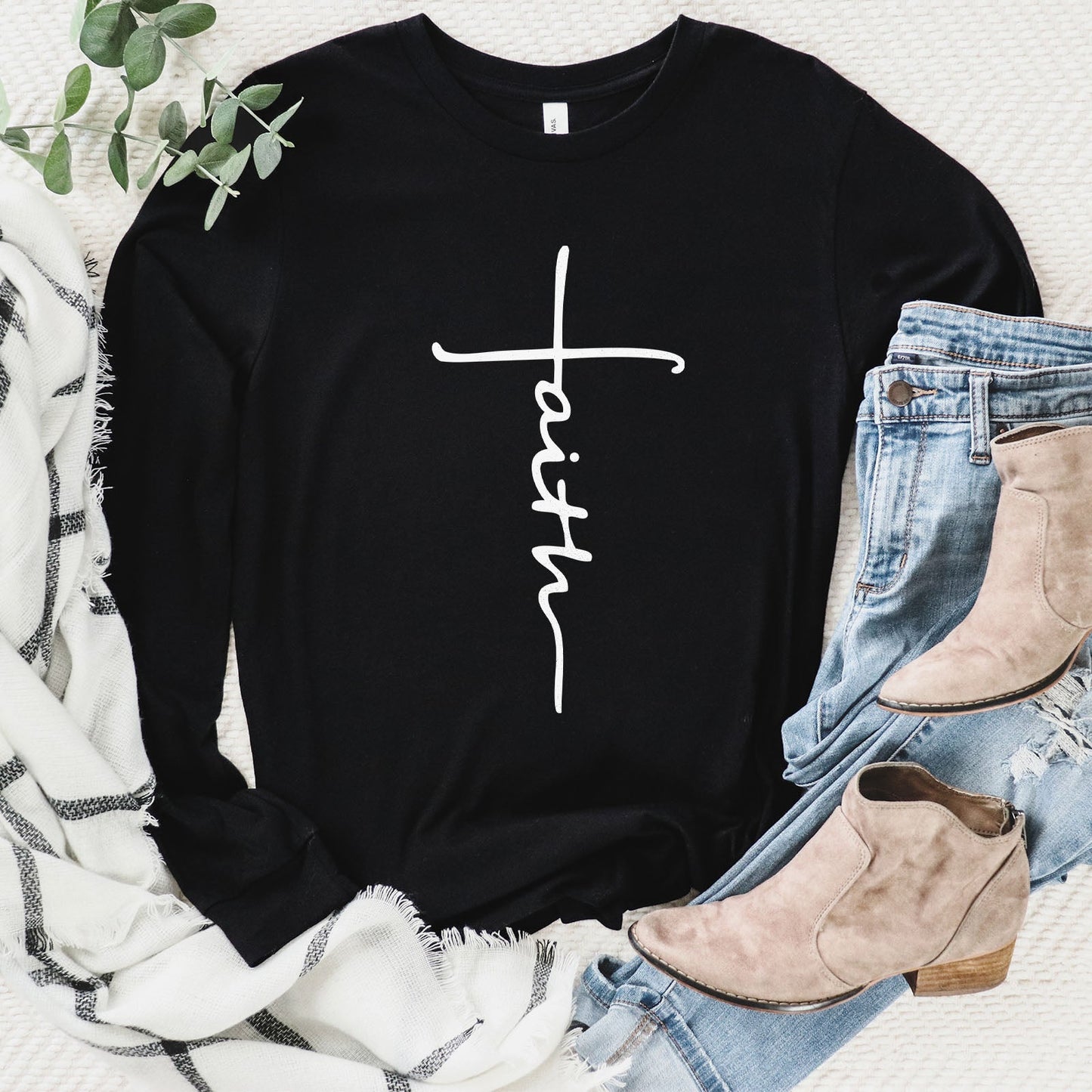 Cross Script Long Sleeve