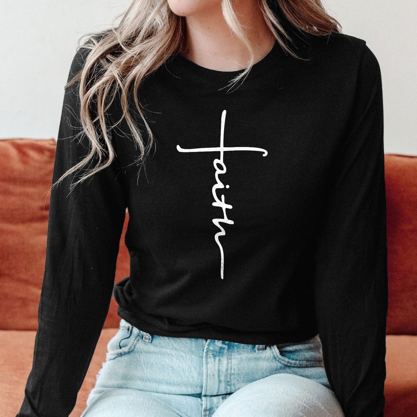 Cross Script Long Sleeve