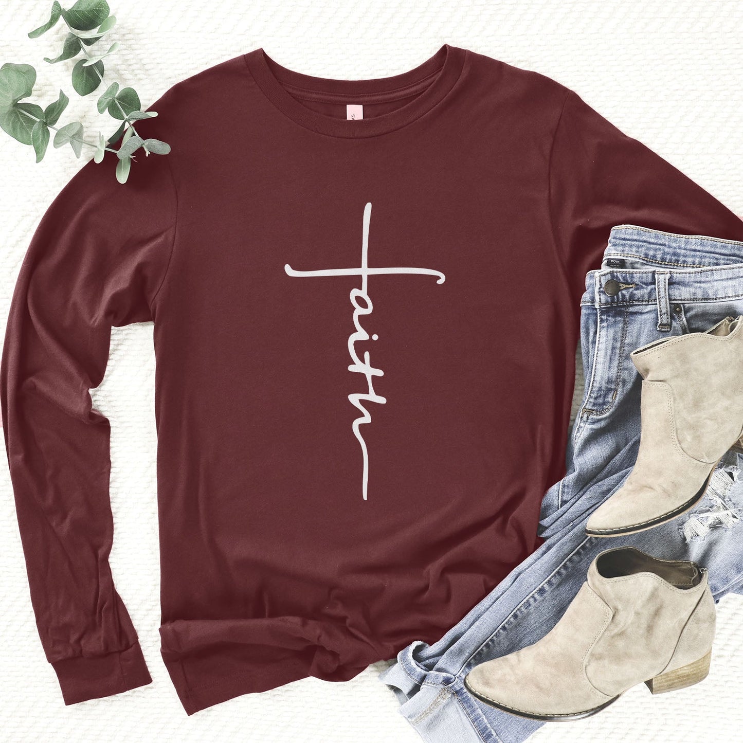 Cross Script Long Sleeve