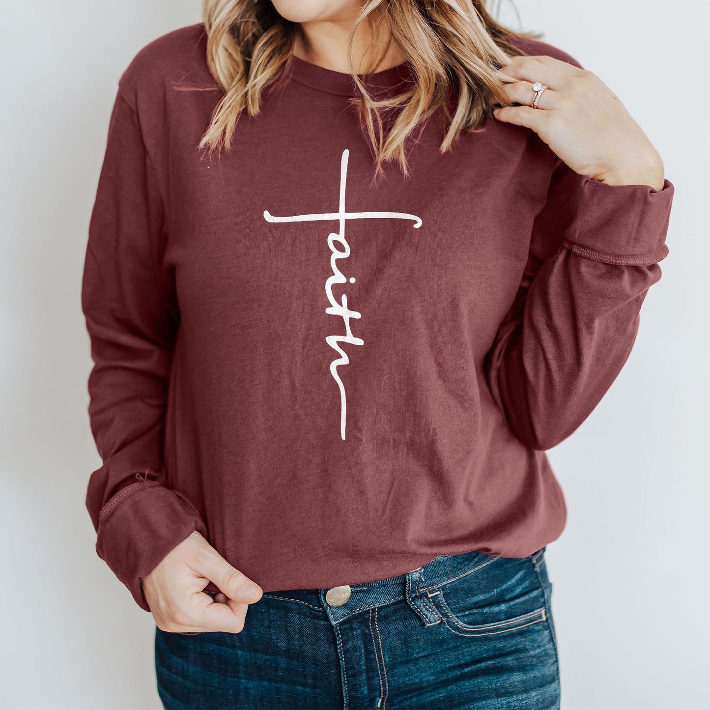 Cross Script Long Sleeve
