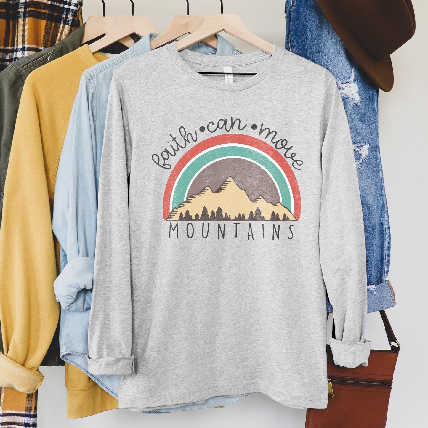 Faith Can Move Mountains Badge Long Sleeve