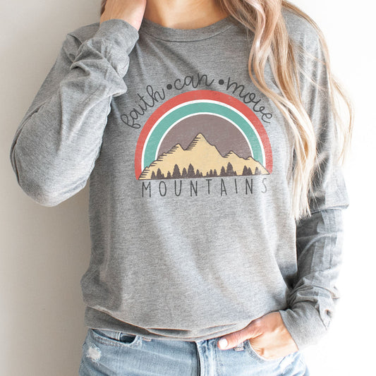 Faith Can Move Mountains Badge Long Sleeve