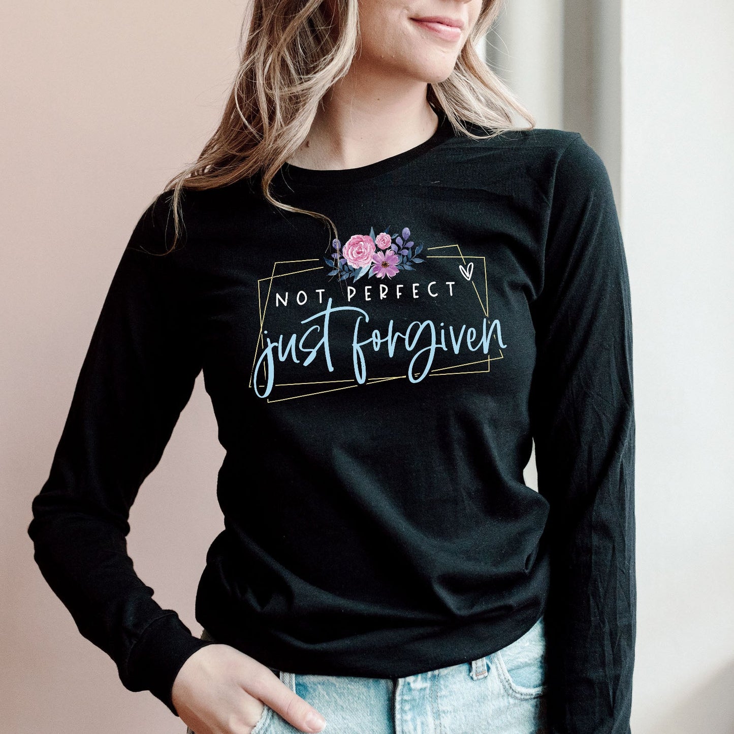 Not Perfect Just Forgiven Long Sleeve