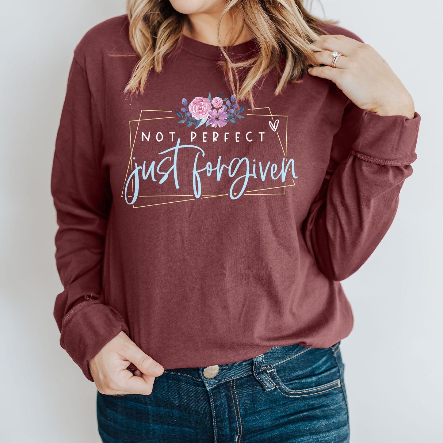 Not Perfect Just Forgiven Long Sleeve