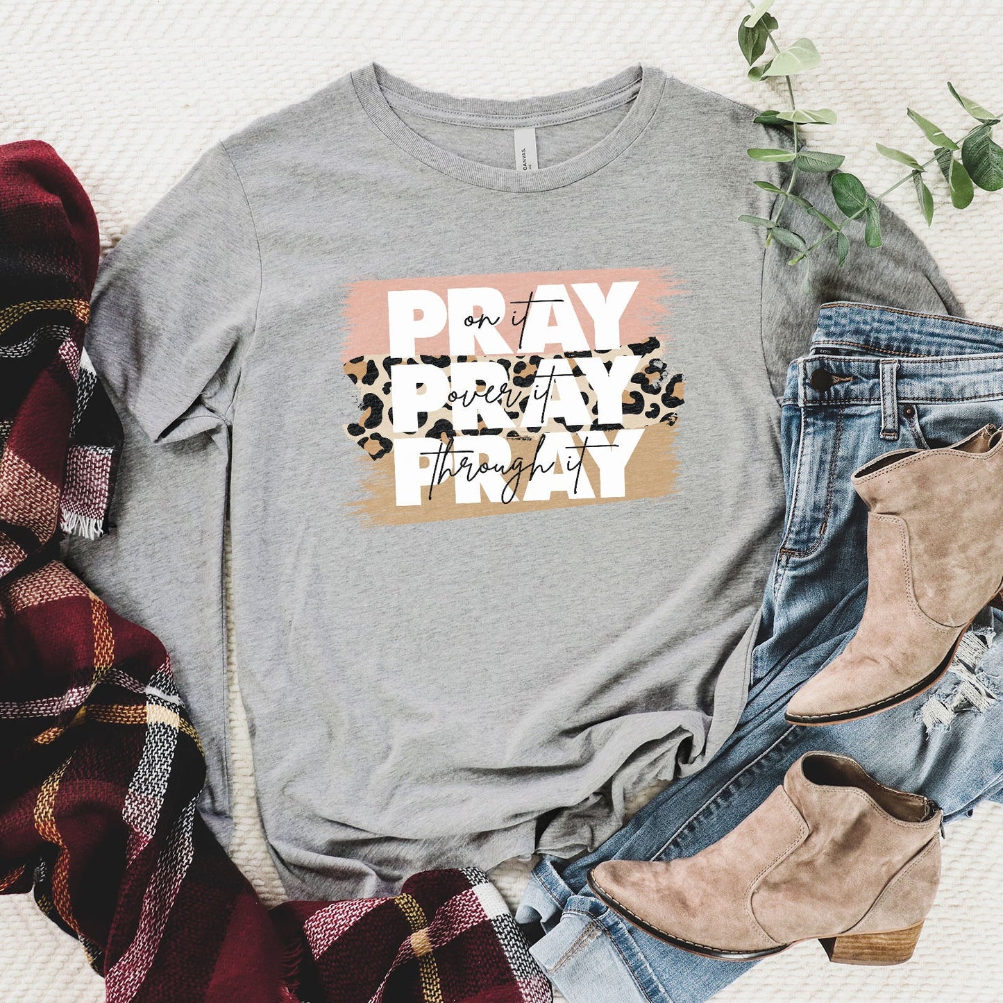 Pray on It Leopard Long Sleeve