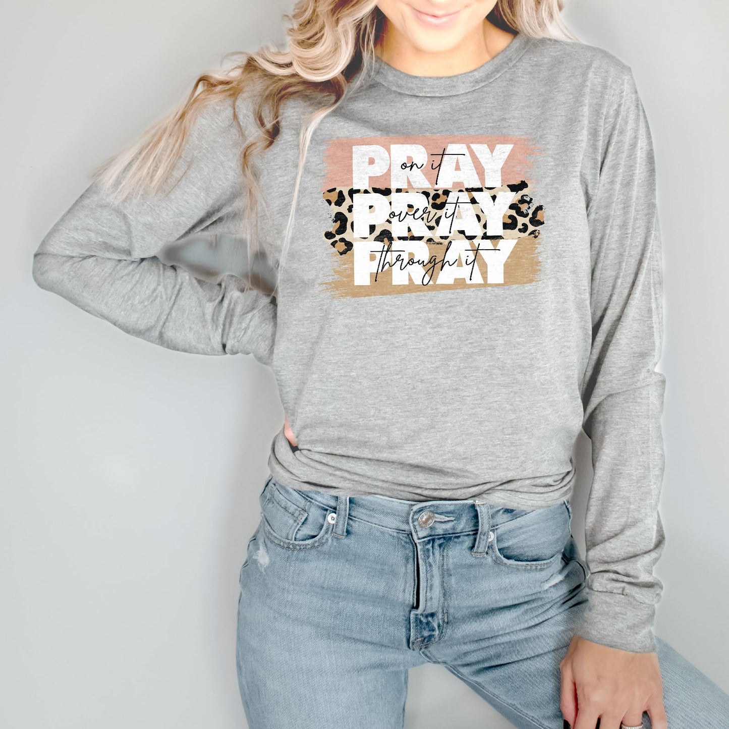 Pray on It Leopard Long Sleeve