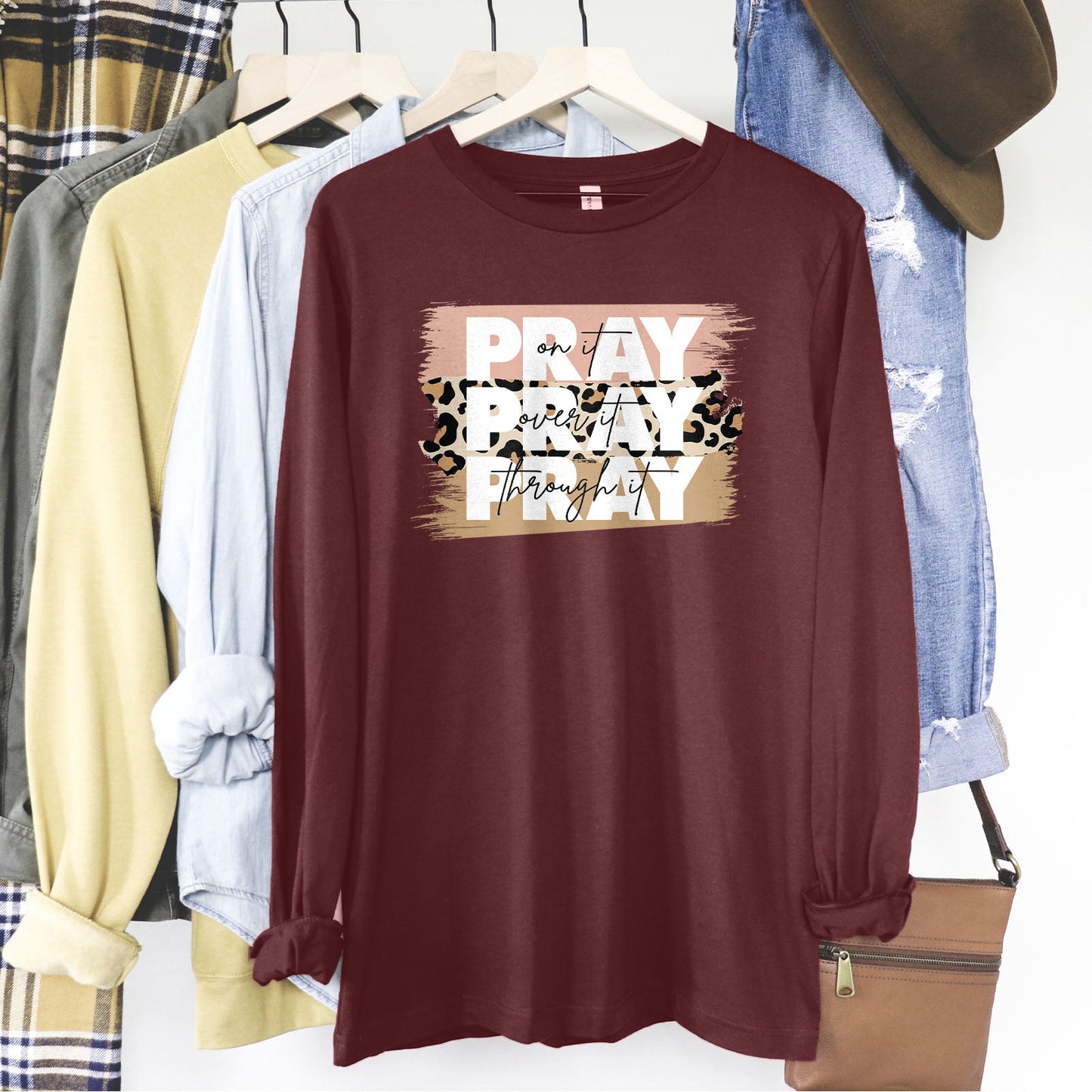 Pray on It Leopard Long Sleeve