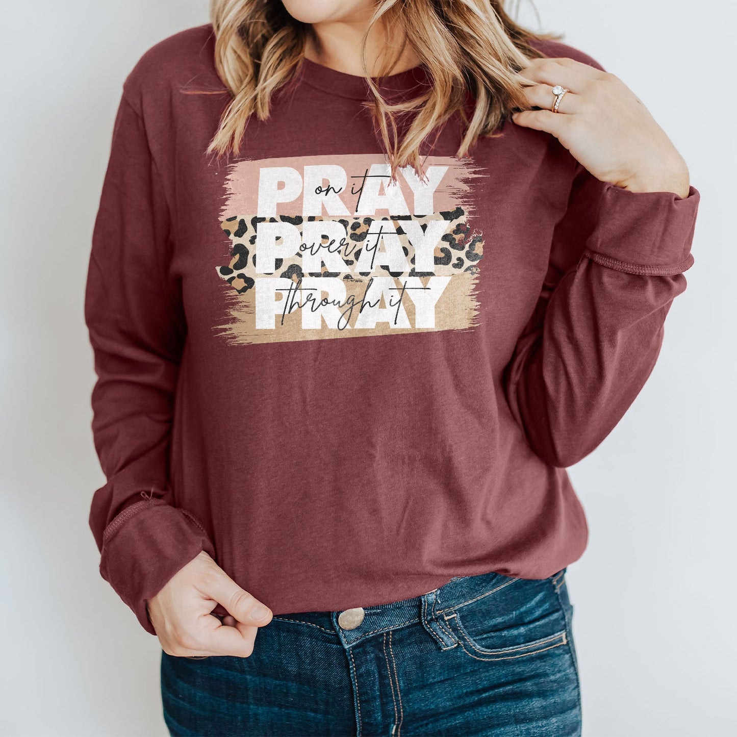 Pray on It Leopard Long Sleeve