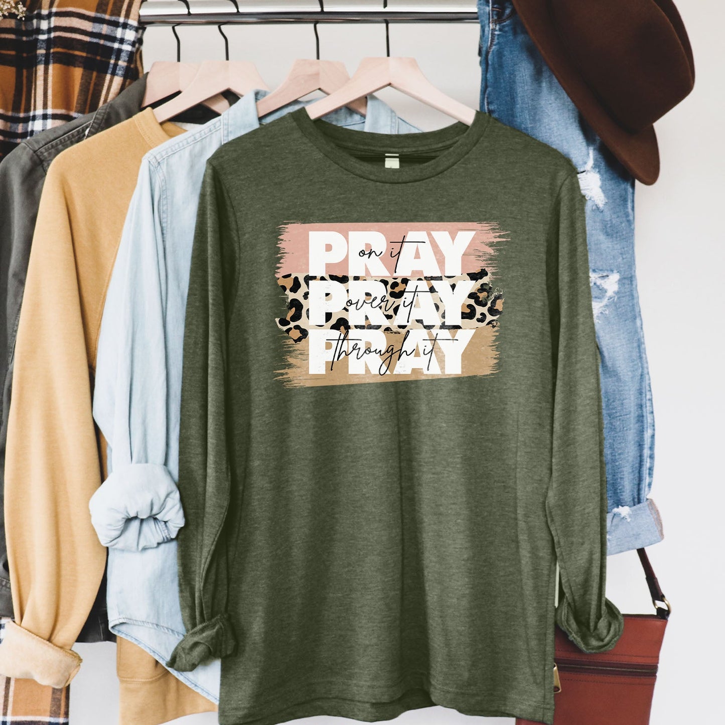 Pray on It Leopard Long Sleeve
