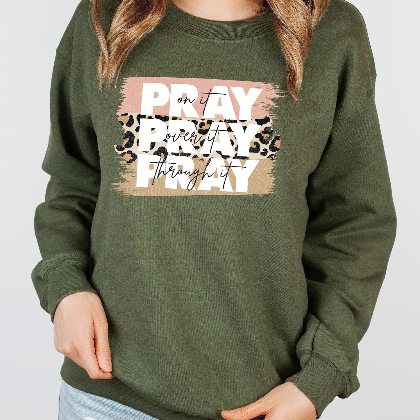 Pray on It Leopard Long Sleeve