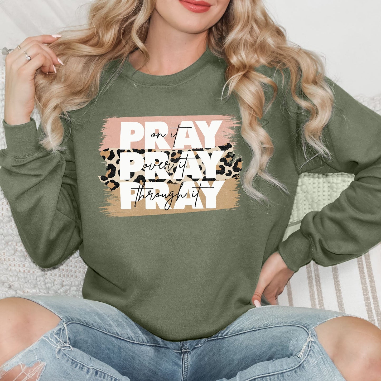Pray on It Leopard Long Sleeve