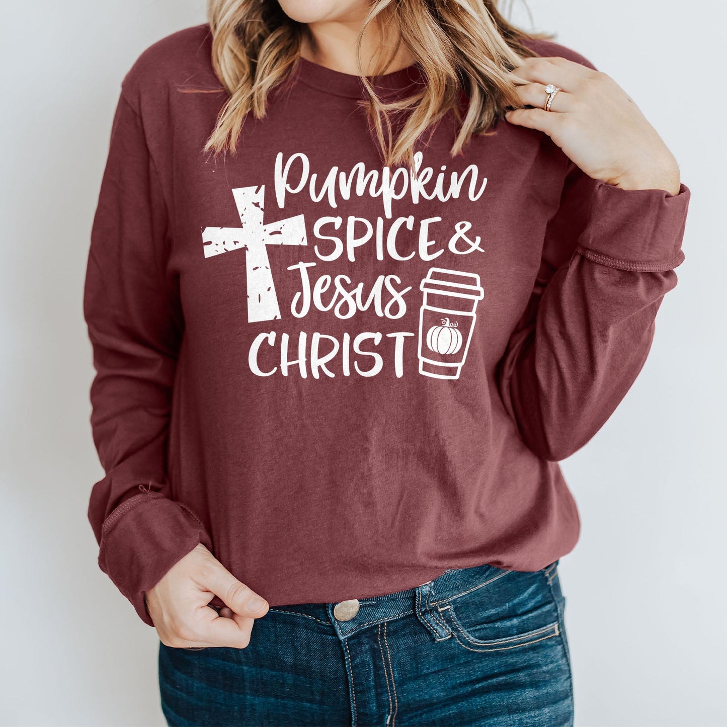 Pumpkin Spice & Jesus Christ Long Sleeve