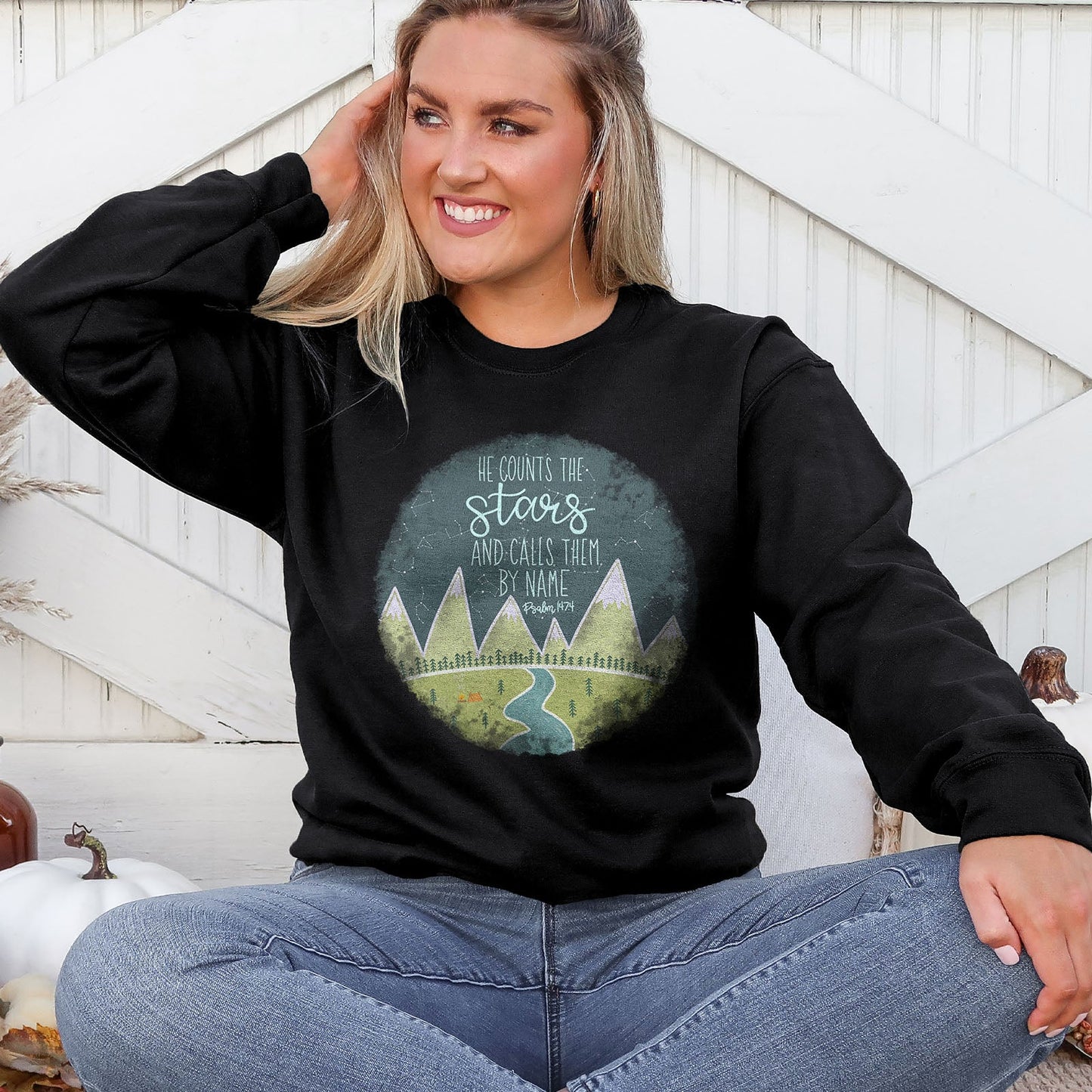 Psalm 147:4 Sweatshirt